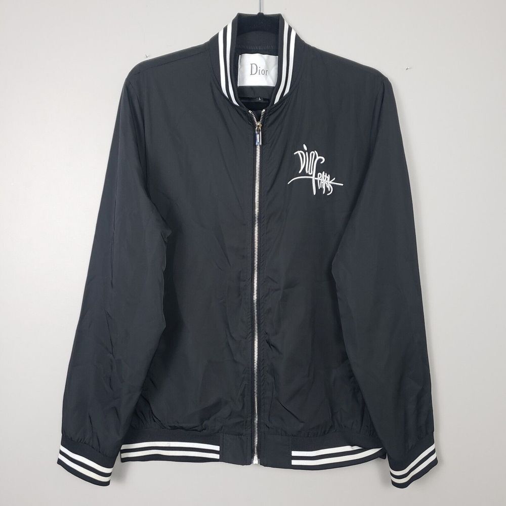 DIOR HOMME x STÜSSY Logo Track Jacket Pre Fall 2020 Collection RARE COLLAB